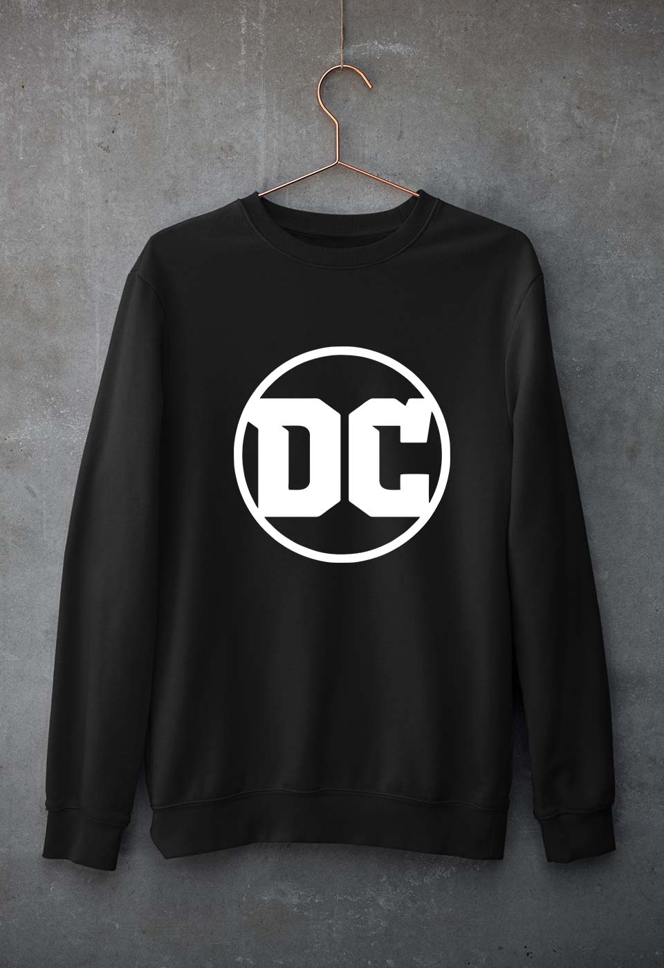 DC Unisex Sweatshirt for Men/Women-Black-Ektarfa.online
