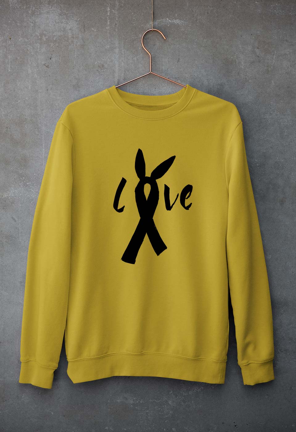 Ariana Grande Unisex Sweatshirt for Men/Women-S(40 Inches)-Mustard Yellow-Ektarfa.online