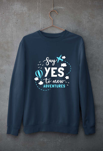 Travel Adventures Unisex Sweatshirt for Men/Women-Navy Blue-Ektarfa.online