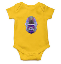 Load image into Gallery viewer, TRIANGLE_GORILLA Kids Romper For Baby Boy/Girl-0-5 Months(18 Inches)-Yellow-Ektarfa.online
