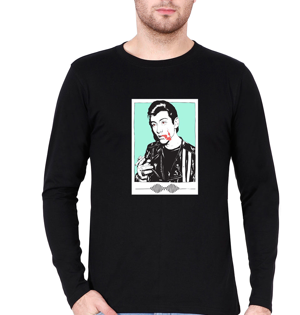 Arctic Monkeys Full Sleeves T-Shirt for Men-Black-Ektarfa.online