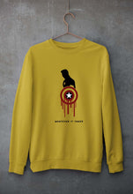 Load image into Gallery viewer, Captain America Superhero Unisex Sweatshirt for Men/Women-S(40 Inches)-Mustard Yellow-Ektarfa.online
