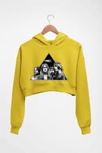 Load image into Gallery viewer, Pink Floyd Crop HOODIE FOR WOMEN-Mustard Yellow-Ektarfa.online
