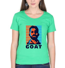 Load image into Gallery viewer, Virat Kohli T-Shirt for Women-Flag Green-Ektarfa.online
