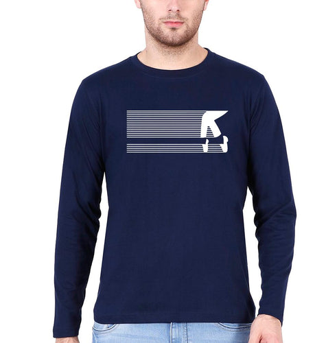 Michael Jackson Full Sleeves T-Shirt for Men-Navy Blue-Ektarfa.online