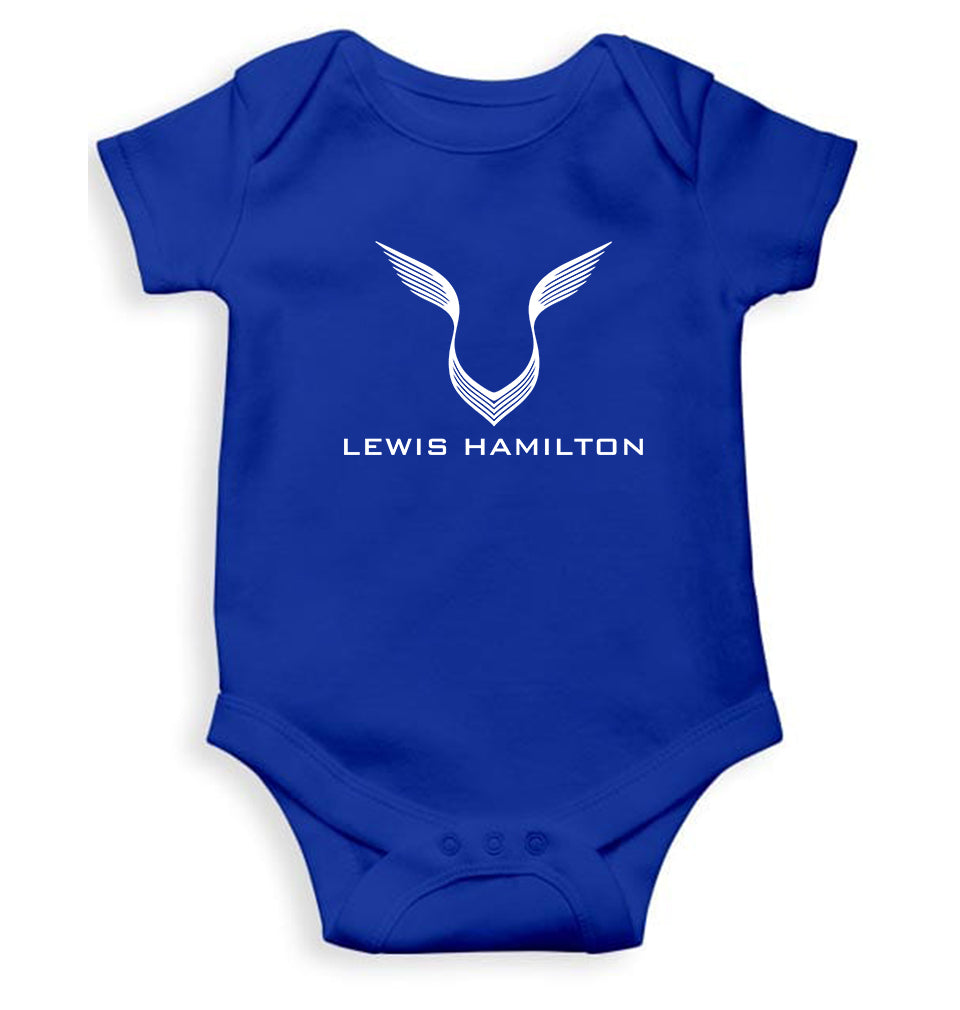 Lewis Hamilton F1 Kids Romper For Baby Boy/Girl-0-5 Months(18 Inches)-Royal Blue-Ektarfa.online