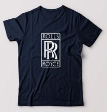 Load image into Gallery viewer, Rolls Royce T-Shirt for Men-S(38 Inches)-Navy Blue-Ektarfa.online
