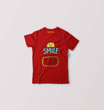 Load image into Gallery viewer, Smile are Always in Fashion Kids T-Shirt for Boy/Girl-0-1 Year(20 Inches)-Red-Ektarfa.online
