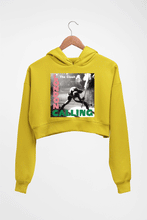Load image into Gallery viewer, London Calling Crop HOODIE FOR WOMEN-Mustard Yellow-Ektarfa.online
