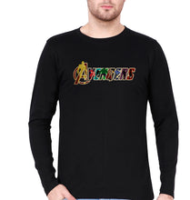 Load image into Gallery viewer, Avengers Full Sleeves T-Shirt for Men-S(38 Inches)-Black-Ektarfa.online
