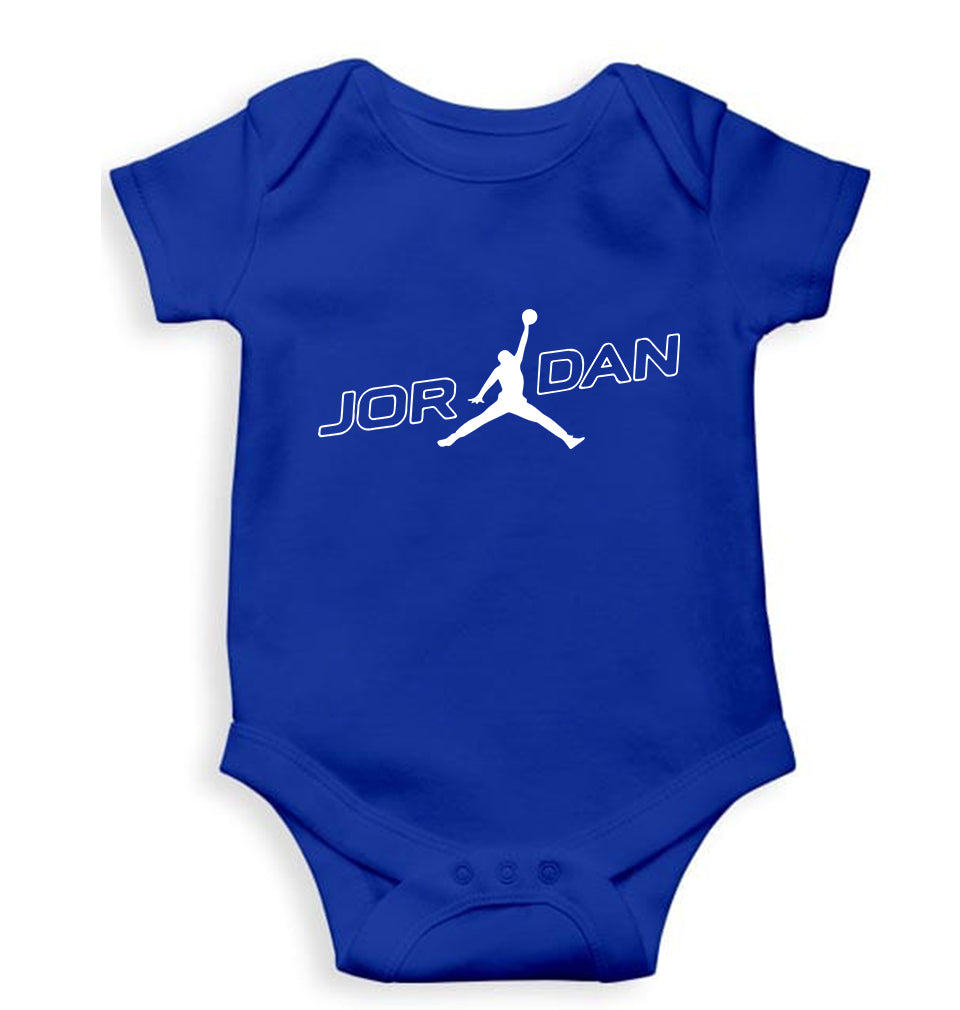 Michael Jordan Kids Romper For Baby Boy/Girl-Royal Blue-Ektarfa.online