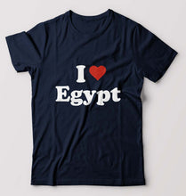Load image into Gallery viewer, I Love Egypt T-Shirt for Men-Navy Blue-Ektarfa.online
