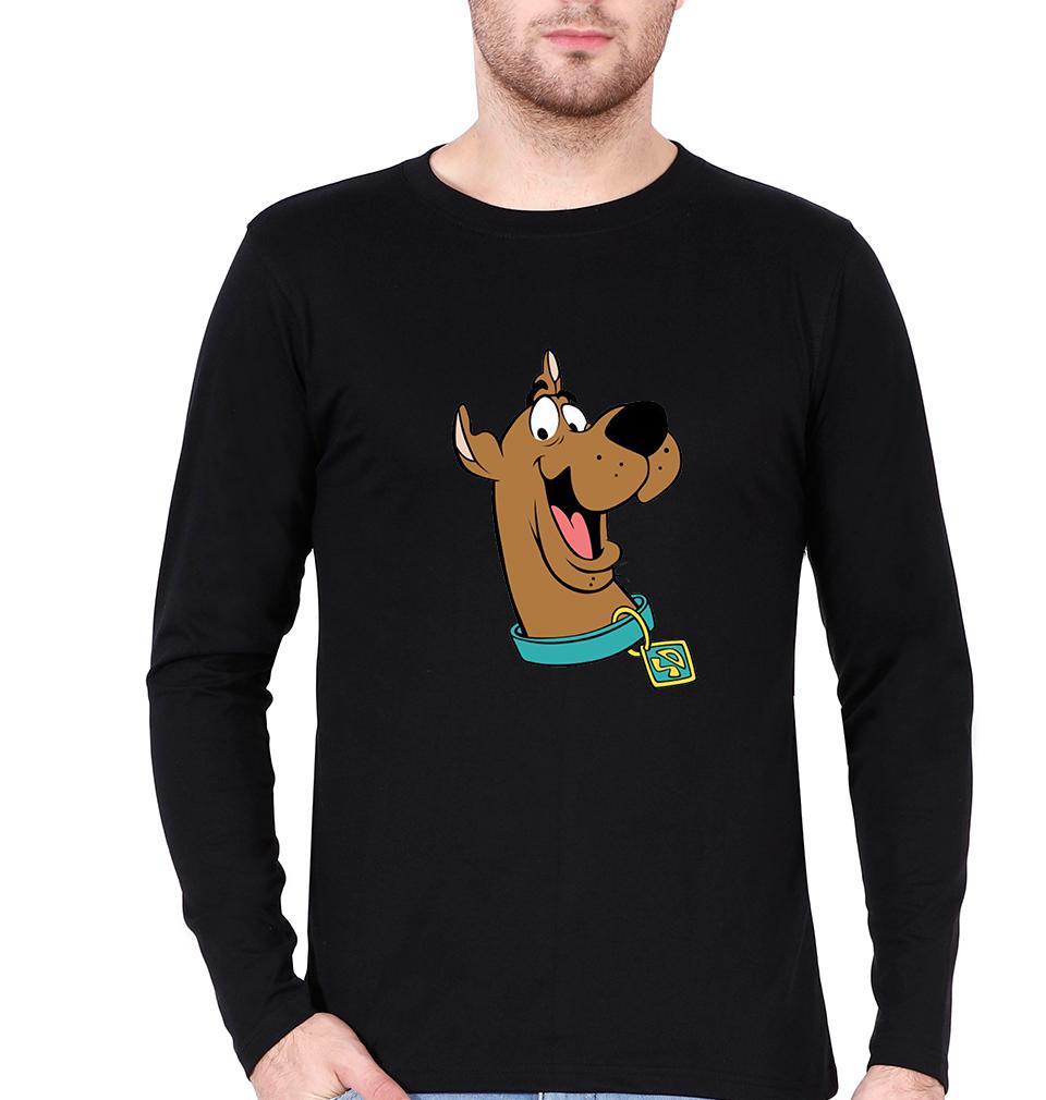 Scooby Doo Full Sleeves T-Shirt for Men-S(38 Inches)-Black-Ektarfa.online