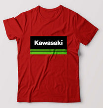 Load image into Gallery viewer, Kawasaki T-Shirt for Men-S(38 Inches)-Red-Ektarfa.online
