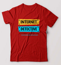 Load image into Gallery viewer, Internet T-Shirt for Men-Red-Ektarfa.online
