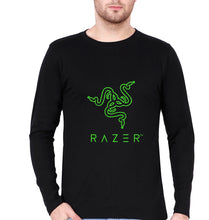 Load image into Gallery viewer, Razer Full Sleeves T-Shirt for Men-Black-Ektarfa.online
