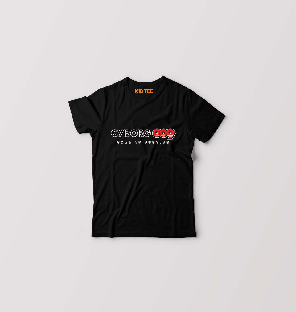 CYBORG009 CALL OF JUSTICE Kids T-Shirt for Boy/Girl-Black-Ektarfa.online