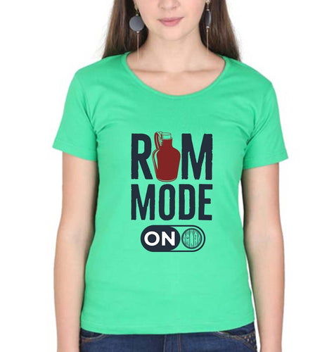 Rum T-Shirt for Women-Flag Green-Ektarfa.online