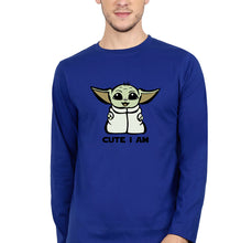 Load image into Gallery viewer, Yoda Star Wars Full Sleeves T-Shirt for Men-Royal Blue-Ektarfa.online

