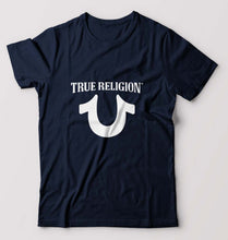 Load image into Gallery viewer, True Religion T-Shirt for Men-S(38 Inches)-Navy Blue-Ektarfa.online
