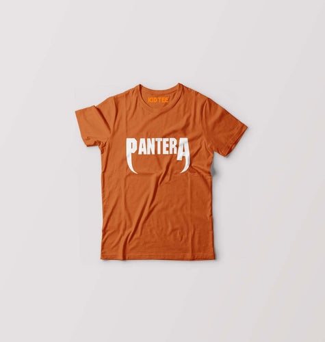 Pantera Kids T-Shirt for Boy/Girl-Orange-Ektarfa.online
