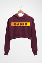Load image into Gallery viewer, Gabru Crop HOODIE FOR WOMEN-Maroon-Ektarfa.online
