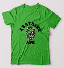 Load image into Gallery viewer, A Bathing Ape T-Shirt for Men-S(38 Inches)-flag green-Ektarfa.online
