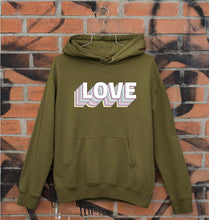 Load image into Gallery viewer, Love Unisex Hoodie for Men/Women-S(40 Inches)-Olive Green-Ektarfa.online
