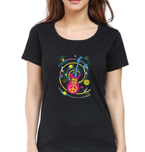Load image into Gallery viewer, Psychedelic Music T-Shirt for Women-XS(32 Inches)-Black-Ektarfa.online
