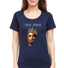 Load image into Gallery viewer, 2Pac Tupac T-Shirt for Women-Navy Blue-Ektarfa.online
