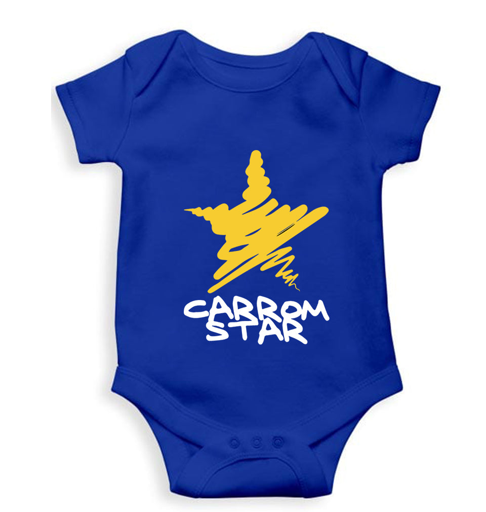 Carrom Star Kids Romper For Baby Boy/Girl-Royal Blue-Ektarfa.online