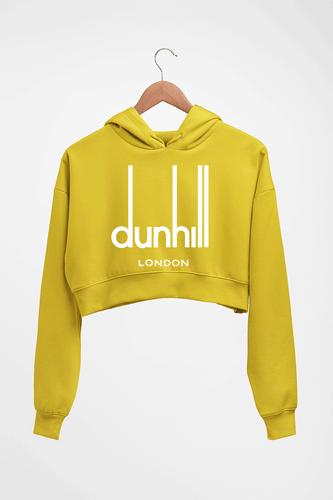 Dunhill Crop HOODIE FOR WOMEN-Mustard Yellow-Ektarfa.online