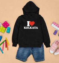 Load image into Gallery viewer, I Love Kolkata Kids Hoodie for Boy/Girl-Black-Ektarfa.online
