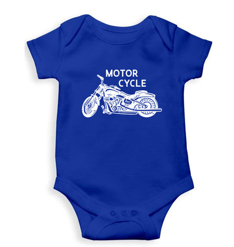 Motorcycle Kids Romper For Baby Boy/Girl-0-5 Months(18 Inches)-Royal Blue-Ektarfa.online