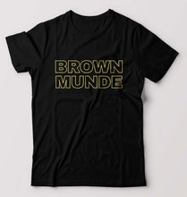 Load image into Gallery viewer, BROWN MUNDE T-Shirt for Men-S(38 Inches)-Black-Ektarfa.online
