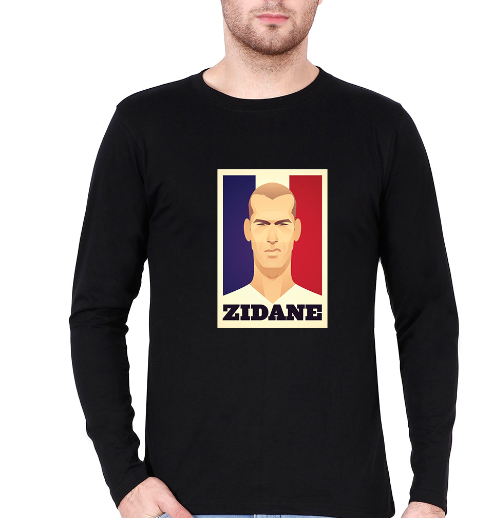 Zidane Full Sleeves T-Shirt for Men-Black-Ektarfa.online