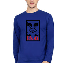 Load image into Gallery viewer, Obey Full Sleeves T-Shirt for Men-S(38 Inches)-Royal blue-Ektarfa.online
