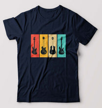 Load image into Gallery viewer, Guitar T-Shirt for Men-Navy Blue-Ektarfa.online
