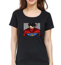Load image into Gallery viewer, Minnal Murali T-Shirt for Women-XS(32 Inches)-Black-Ektarfa.online
