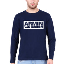Load image into Gallery viewer, Armin Van Buuren Full Sleeves T-Shirt for Men-Navy Blue-Ektarfa.online
