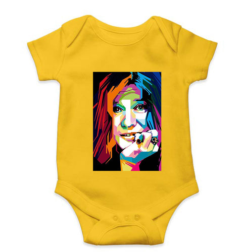 Janis Joplin Kids Romper For Baby Boy/Girl-Yellow-Ektarfa.online