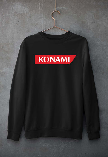 Konami Unisex Sweatshirt for Men/Women-Black-Ektarfa.online