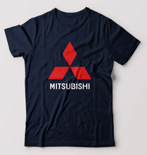 Load image into Gallery viewer, Mitsubishi T-Shirt for Men-S(38 Inches)-Navy Blue-Ektarfa.online
