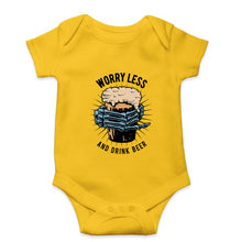 Load image into Gallery viewer, Beer Kids Romper For Baby Boy/Girl-0-5 Months(18 Inches)-Yellow-Ektarfa.online
