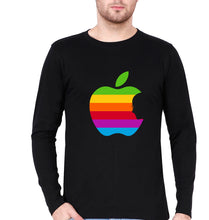 Load image into Gallery viewer, Steve Jobs Apple Full Sleeves T-Shirt for Men-Black-Ektarfa.online
