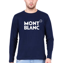 Load image into Gallery viewer, Mont Blanc Full Sleeves T-Shirt for Men-Navy Blue-Ektarfa.online
