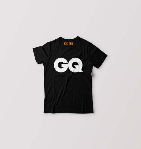 GQ Magazine Kids T-Shirt for Boy/Girl-Black-Ektarfa.online