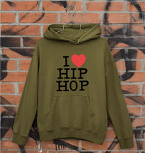 Load image into Gallery viewer, I Love Hip Hop Unisex Hoodie for Men/Women-Olive Green-Ektarfa.online
