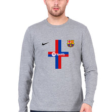 Load image into Gallery viewer, Barcelona 2022-23 Full Sleeves T-Shirt for Men-Grey Melange-Ektarfa.online
