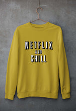 Load image into Gallery viewer, Netflix and Chill Unisex Sweatshirt for Men/Women-Mustard Yellow-Ektarfa.online
